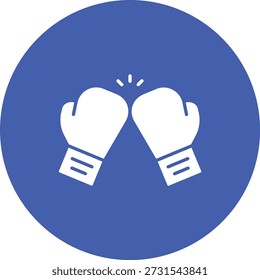 Icono de Vector de boxeo. Se puede utilizar para aplicaciones de impresión, móviles y de Web.