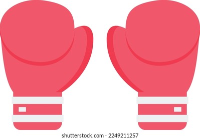 Boxing Vector Icon, fighting gloves flat icon, punch gloves icon, hand gloves vector icon  
