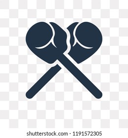 Boxing vector icon isolated on transparent background, Boxing transparency concept can be used web and mobile