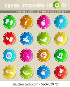 boxing vector icons for user interface design
