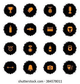 Boxing vector icons for web sites and user interface
