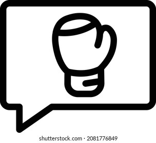 boxing vector illustration isolated on a transparent background . colour vector icons for concept or web graphics.