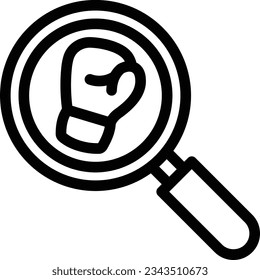 boxing Vector ilustración en un fondo transparente.Símbolos de calidad premium.Icono vector de trazo para concepto y diseño gráfico. 

