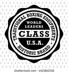 Boxing vector illustration. Template for print, t-shirt, poster or art works.