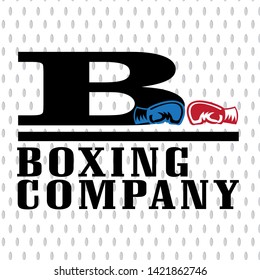 Boxing vector illustration. Template for print, t-shirt, poster or art works.