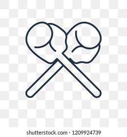 Boxing vector outline icon isolated on transparent background, high quality linear Boxing transparency concept can be used web and mobile