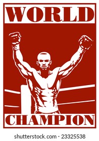 boxing vector poster