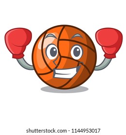 Boxing volleyball character cartoon style