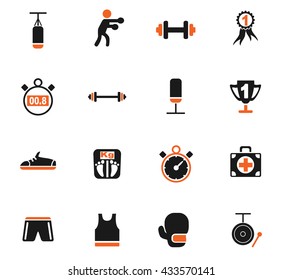 boxing web icons for user interface design