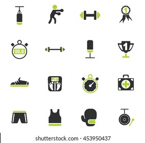 boxing web icons for user interface design
