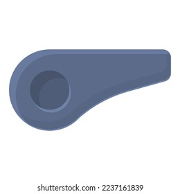 Boxing whistle icon cartoon vector. Sport tournament. Match referee