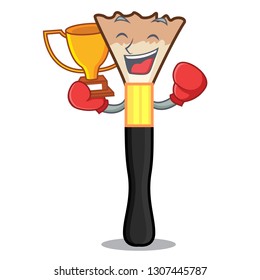 Boxing winner blusher in the shape of mascot