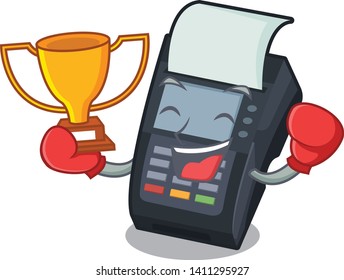 Boxing winner EDC machine on the character cardboard