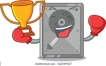 Boxing winner internal hard drive with cartoon shape