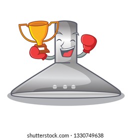 Boxing winner kitchen hood cartoon the for cooking