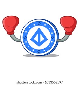 Boxing winner loopring coin character cartoon