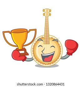 Boxing winner miniature banjo 