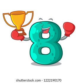 Boxing winner number eight volume logo the mascot