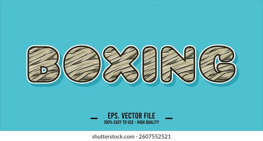 BOXING word art typography illustration vector