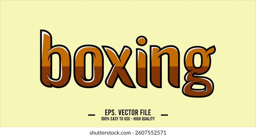 BOXING word art typography illustration vector