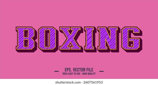 BOXING word art typography illustration vector