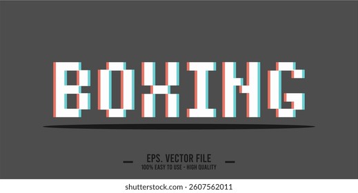 BOXING word art typography illustration vector