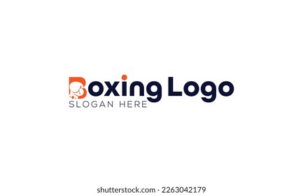 Boxing Word mark logo Design Minimal Boxing logo Design.