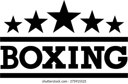 Boxing Word Stars Stock Vector (Royalty Free) 275915525 | Shutterstock