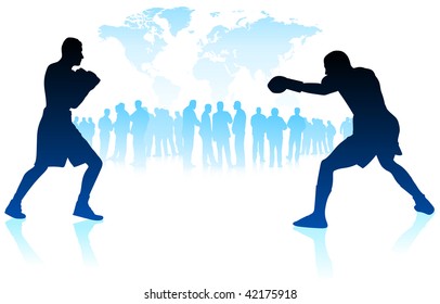 boxing world championship background