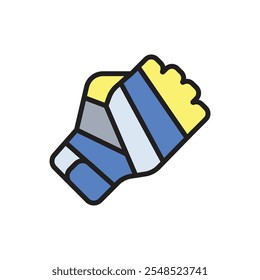 Ilustración vectorial de icono de envoltura de boxeo