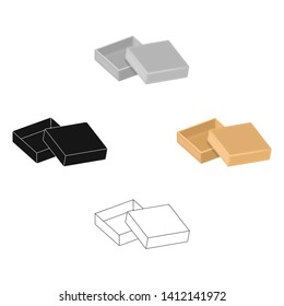 Boxing, wrapping,case, and other web icon in cartoon,black style.Box, container, package, icons in set collection.