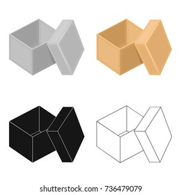 Boxing, wrapping,case, and other web icon in cartoon style. Box, container, package, icons in set collection.