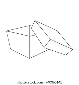 Boxing, wrapping,case, and other web icon in outline style.Box, container, package, icons in set collection.