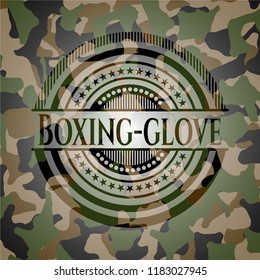 Boxing-glove on camo pattern