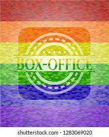 Box-office lgbt colors emblem 