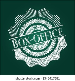 Box-office on blackboard
