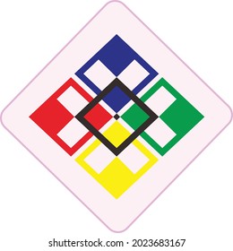 Boxs colorful abstract icon, sign, symbol, logo vector