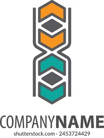 Cajas en el icono de ADN Logo