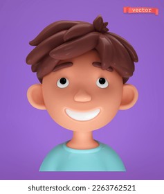 Caricatura vectorial Boy 3d