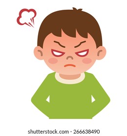 Boy is angry