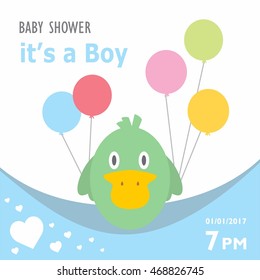 It's a boy - announcement card