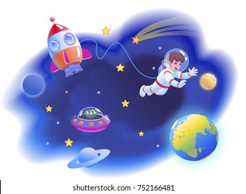 Boy Astronaut. Spaceman