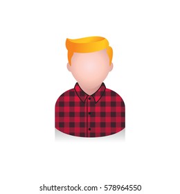 Boy avatar icon in colors.
