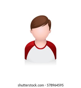 Boy avatar icon in colors.
