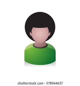 Boy avatar icon in colors.
