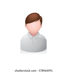Boy avatar icon in colors.