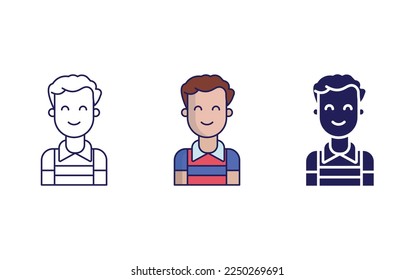 Boy avatar icon vector illustration