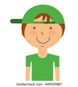 boy avatar isolated icon design, vector illustration  graphic 