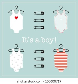 It's a boy, baby clothes