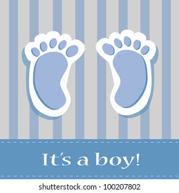 It's A Boy Baby Feet